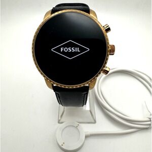 Fossil Q Explorist HR Gen 4 DW6F1 Gold Tone Black Smartwatch Tested